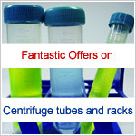 Fantastic offers on centrifuge tubes and racks