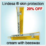 Lindesa skin protection cream with beeswax