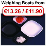Weighing bottles and boats