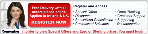 Lab Unlimited home page banner.  Free delivery on all UK and Ireland orders.  Log in to view special prices in euro or sterling