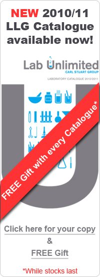 New Lab Unlimited / LLG Catalogue Now Available.Request your copy now and receive a free gift (While stocks last)