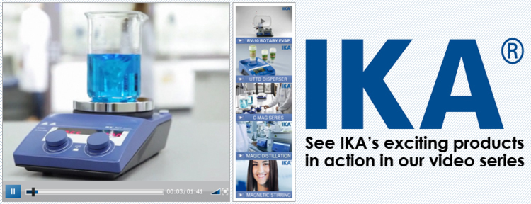 Laboratory Slide See IKA's Exciting Products in Action In Our Video Series