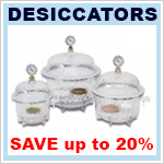 get up to a massive 20 percent off desiccators