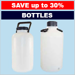 huge savings on laboratory bottles