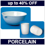 save up to 40 percent on laboratory porcelain