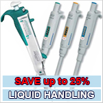 Save up to 25 percent on liquid handling