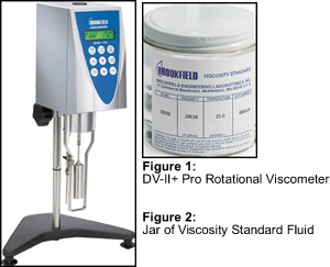 Brookfield Viscometer (Figure 1) and Standard (Figure 2)