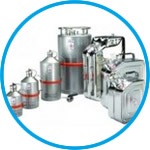 Safety transportation containers for solvents