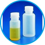 Bottles, wide-mouth, PE, graduated