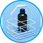 Bottle carriers, wire/plastic coated