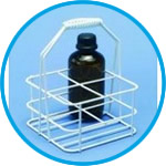 Bottle carriers, wire/plastic coated
