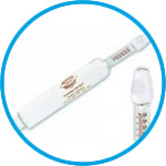 Skim milk butyrometer, closed bulb