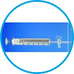 Gas syringes, FORTUNA®, soda lime glass, with capillary stopcock
