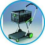 Laboratory Trolley clax Mobil comfort with Box, Green Edition