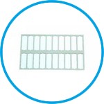 Microscope slide tray without lid