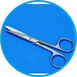 Surgical scissors, stainless steel