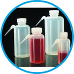 Wide-neck wash bottles, Unitary™, Type 2402, PE-LD, with screw cap, PP