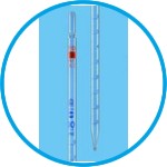 Graduated pipettes, Class AS, AR-glas®, blue graduation, type 3 (zero at top)
