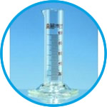 Measuring cylinders, Borosilicate glass 3.3, low form, class B, amber graduations