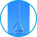 Volumetric flasks, borosilicate glass 3.3, class A, incl. ISO individual certificate
