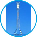 Volumetric flasks for determination of oil content, Silberbrand, Borosilicate glass 3.3