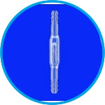 Non-return valve, borosilicate glass 3.3