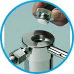 Pressure filter holder, stainless steel