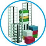 Chest freezer racks, classic, stainless steel, for boxes with 150 mm height