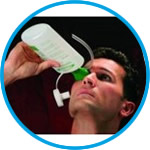 Eye wash bottle, comfort version