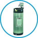 Mixed-bed ion exchanger made of stainless steel