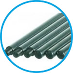 Support rods 18/10 stainless steel