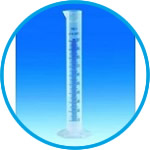 Measuring cylinders, PP, tall form, class B, blue moulded graduations