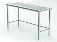 Cleanroom tables with perforated worktop