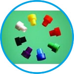 Closing caps for 3 and 5 mm NMR and EPR tubes