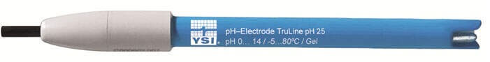 YSI TruLine pH 25 electrode with gel electrolyte and plastic body
