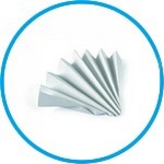 Qualitative filter paper, Grade 598½, folded filters