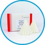 Kieselguhr filter paper, folded and round filters