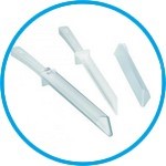 Disposable spatulas LaboPlast/SteriPlast, PS/Green PE, white