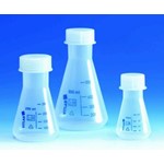 Erlenmeyer flasks with screw neck, PP