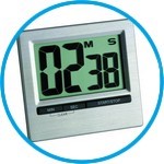 Digital countdown timer and stopwatch, large display