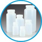 Wide mouth bottles Nalgene™, LDPE, with screw cap made of PP