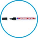 Permanent markers, edding 3000, 1.5mm to 3mm