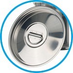 Lids for measuring cans with spout