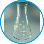 Erlenmeyer flasks, Borosilicate glass 3.3, wide neck