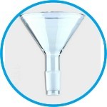 Powder funnels, borosilicate glass 3.3, with NS-cone