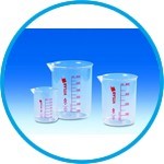 Griffin beakers PMP, crystal clear