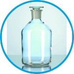 Narrow-mouth reagent bottles with stopper, soda-lime glass