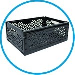 Collapsible box Midi, PP, stackable