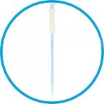 Graduated pipettes FORTUNA®, with suction piston, AR-Glass, according to class A, blue graduations