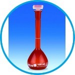 Volumetric flasks with NS stoppers, PMP, class A, opaque